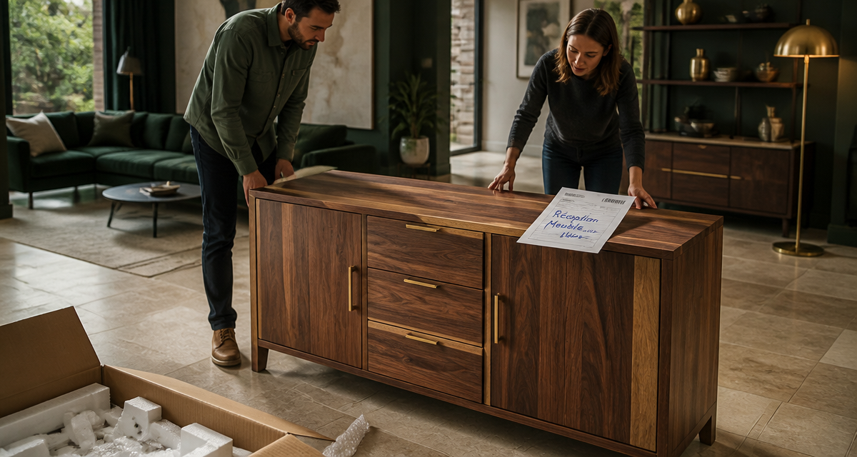 avis sur meuble house buffet bois massif déballage