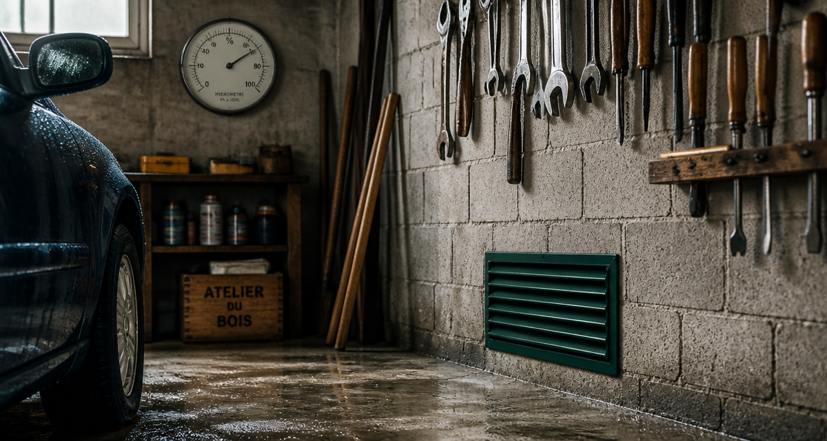 humidité garage non chauffé outils voiture sol humide