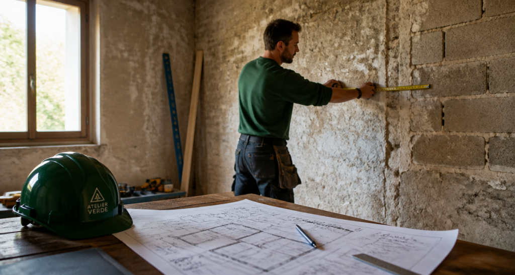 comment reconnaitre un mur porteur homme mesure mur salon