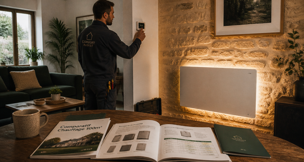 Quel chauffage pour une maison de 100m2, installateur et radiateur moderne