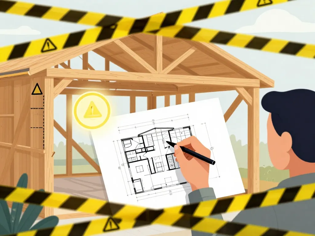 schéma plan garage en bois gratuit sécurité technique