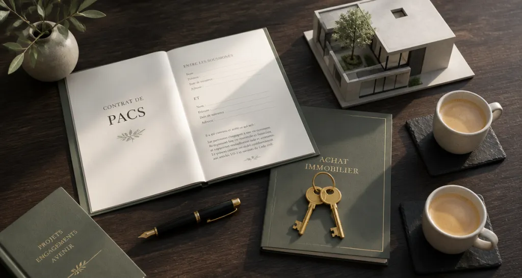 pacs avantage achat immobilier contrat clés