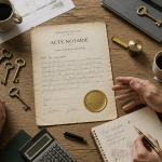 vente maison en indivision entre frere et soeur acte notaire table