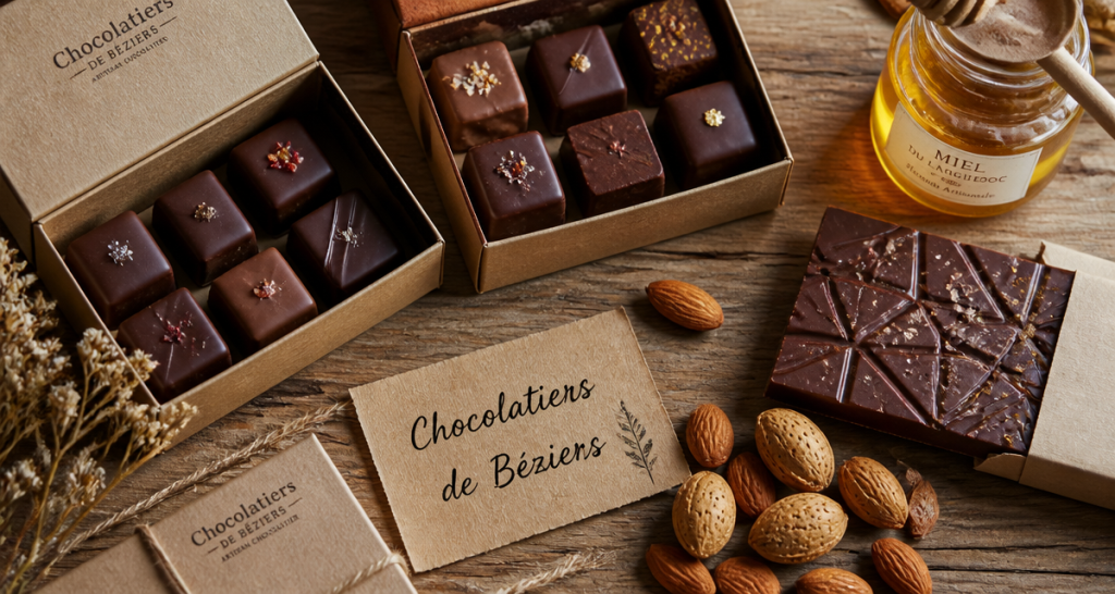 chocolatier beziers assortiment chocolats artisanaux