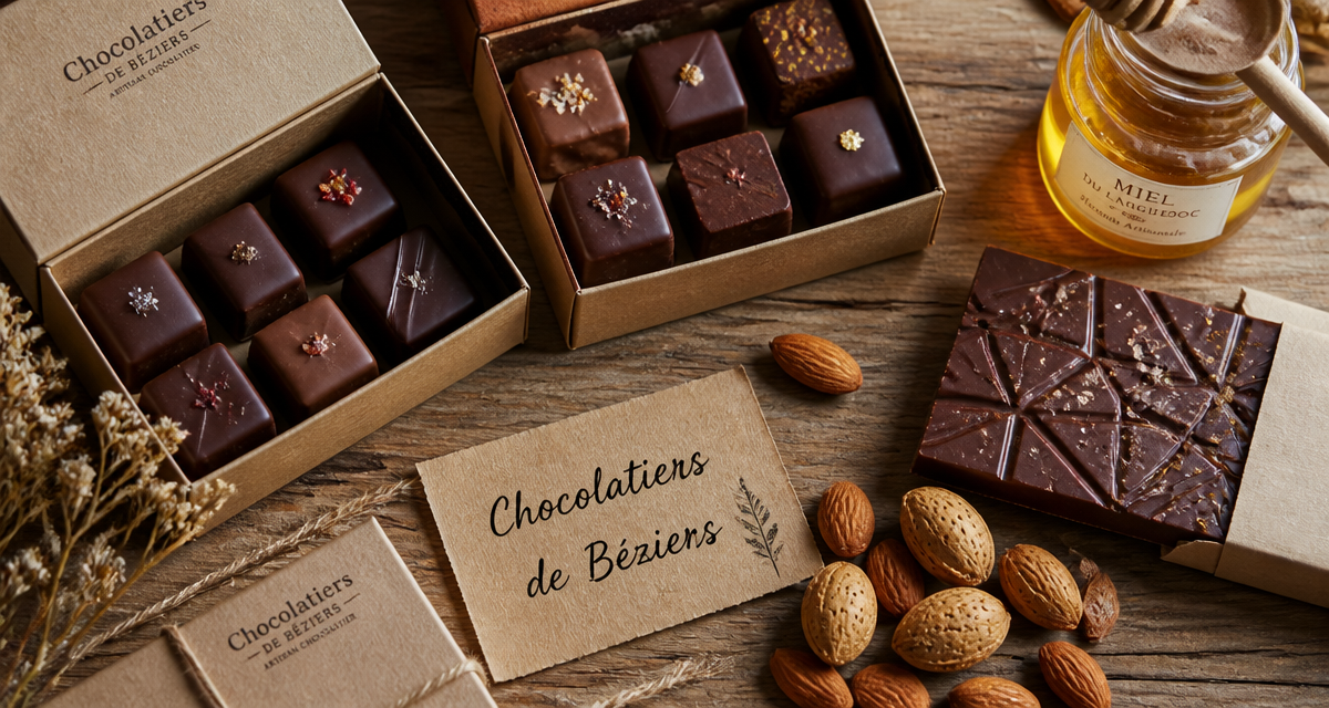 chocolatier beziers assortiment chocolats artisanaux