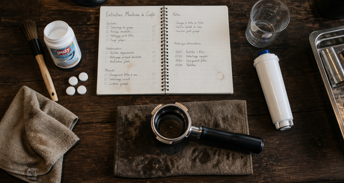 entretien machine à café professionnelle outils et accessoires
