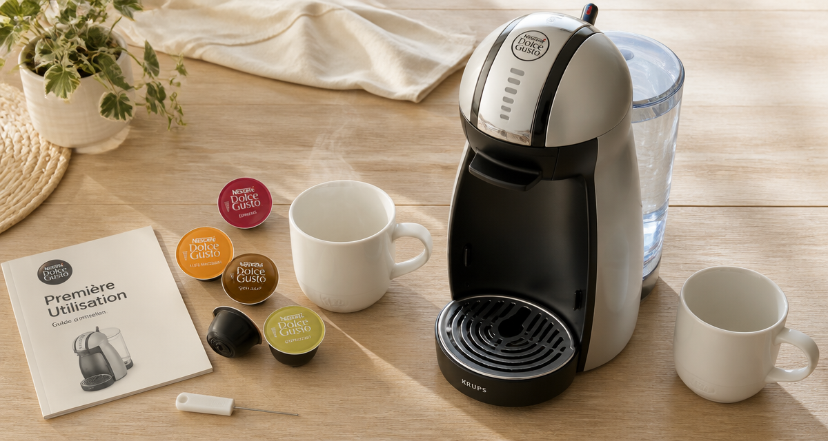 fonctionnement dolce gusto krups machine café table