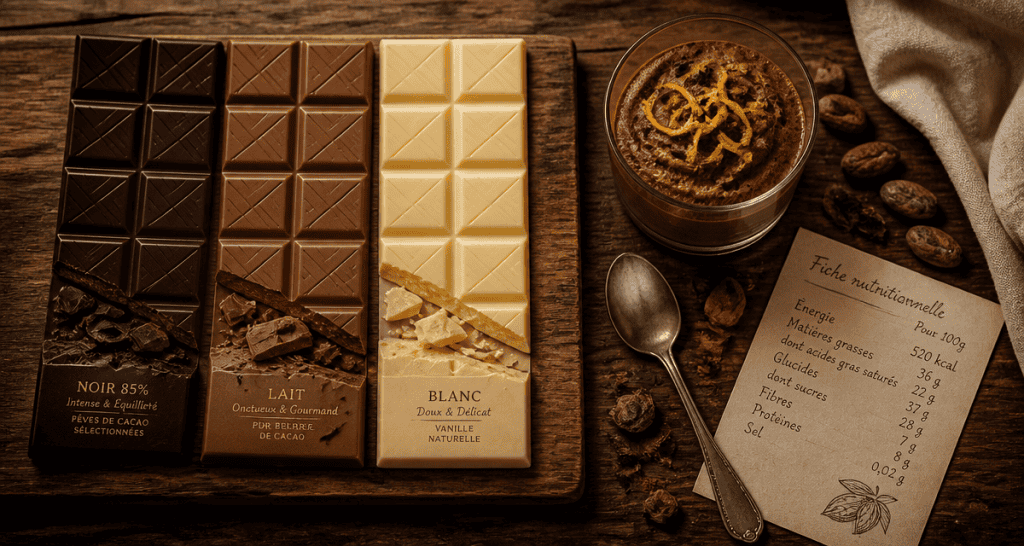 le chocolat noir fait il grossir tablettes mousse fiche nutrition