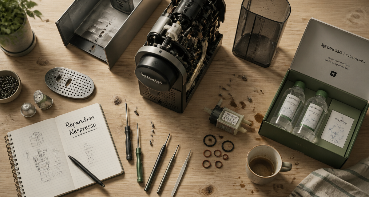 tarif réparation nespresso machine outils