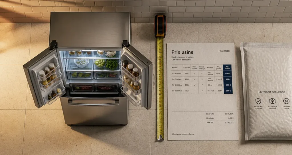 Frigo américain prix usine pour économiser jusqu’à 900€ sur l’achat