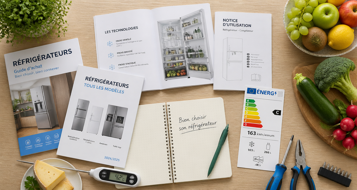 meilleur marque réfrigérateur brochures outils et aliments