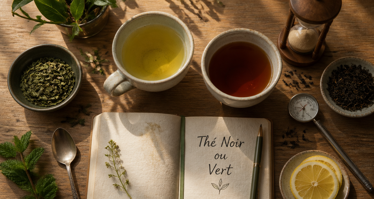 the noir ou vert tasses feuilles accessoires
