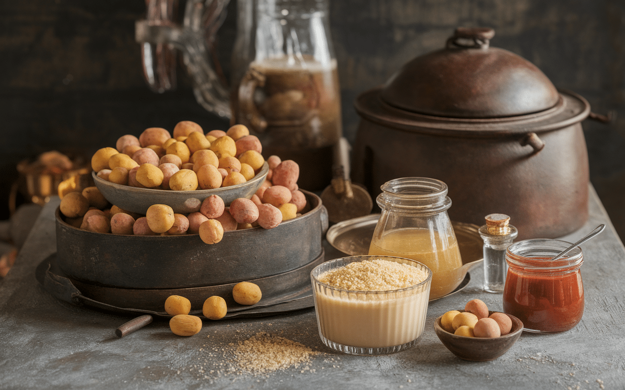 Processus fabrication amaretto artisanale avec alambic et noyaux d'abricots