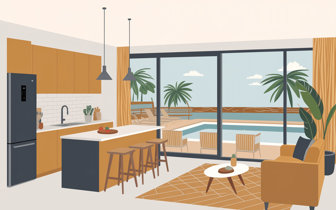 Interieur appartement goelia equipements services piscine