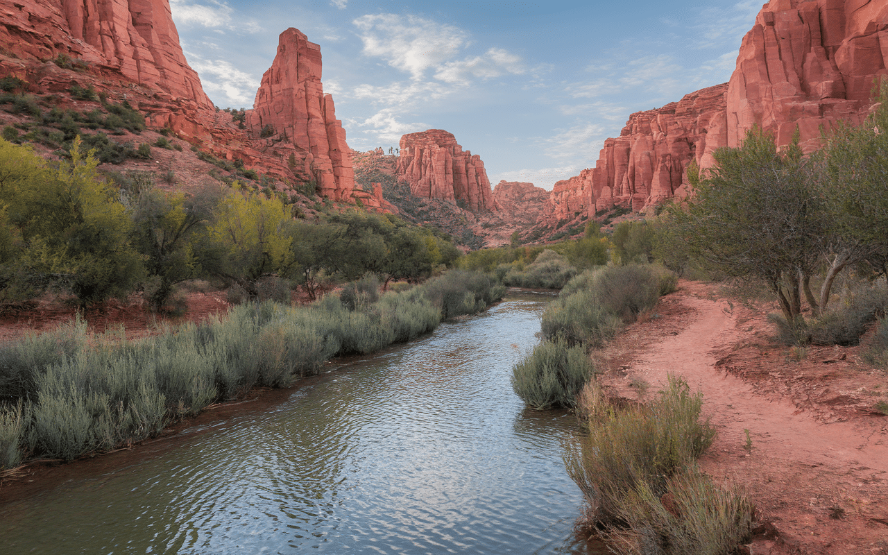 Paysage canyon gorges du prunelli sentier riviere