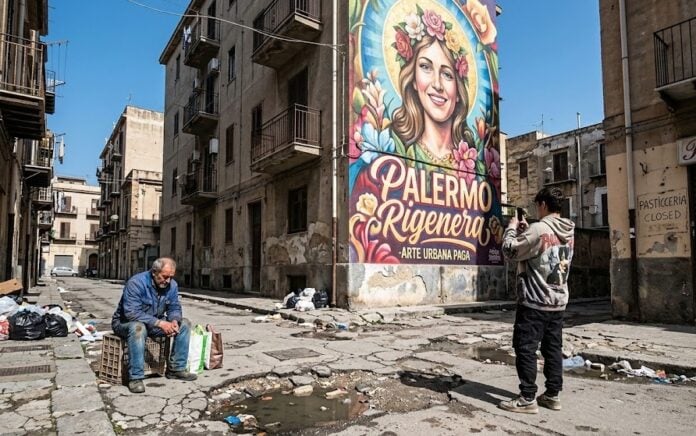 palermo muro murales maquillage