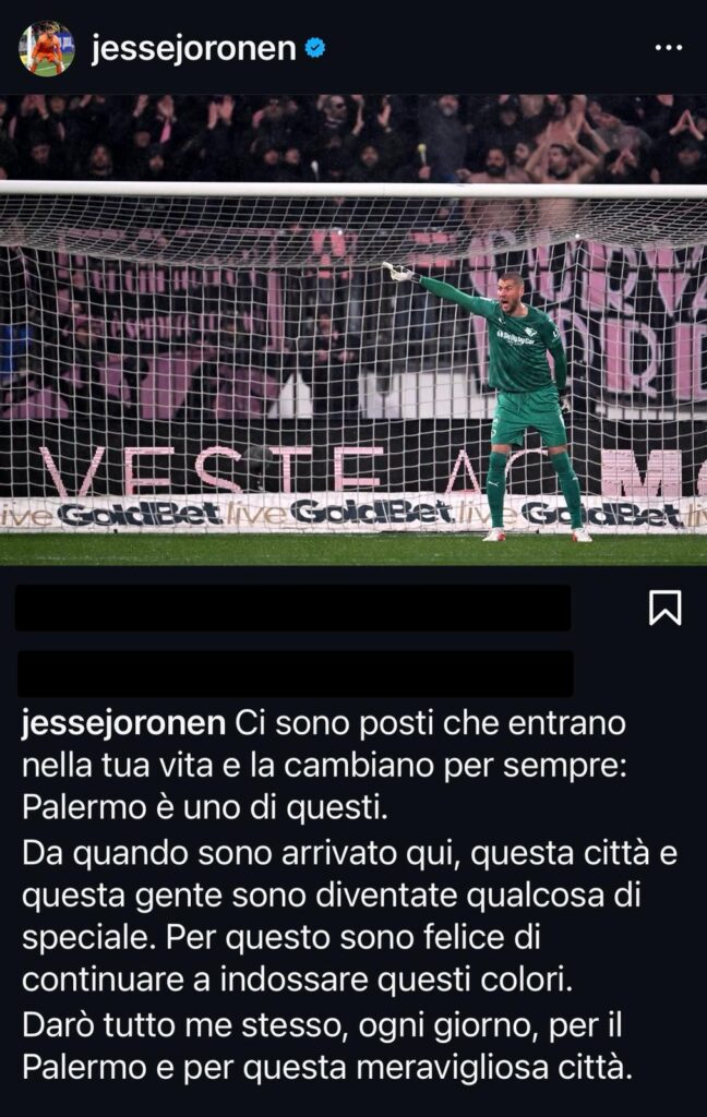 Jesse Joronen - Post Instagram
