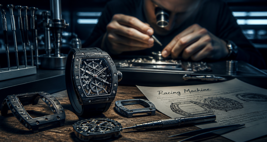 richard mille fortune montre luxe sur établi