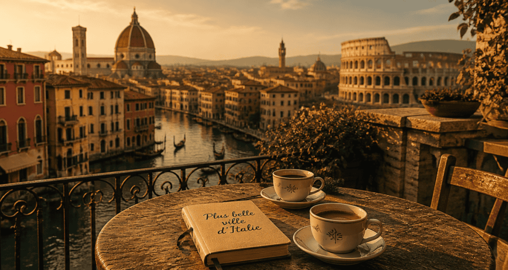 Vue terrasse plus belle ville d italie