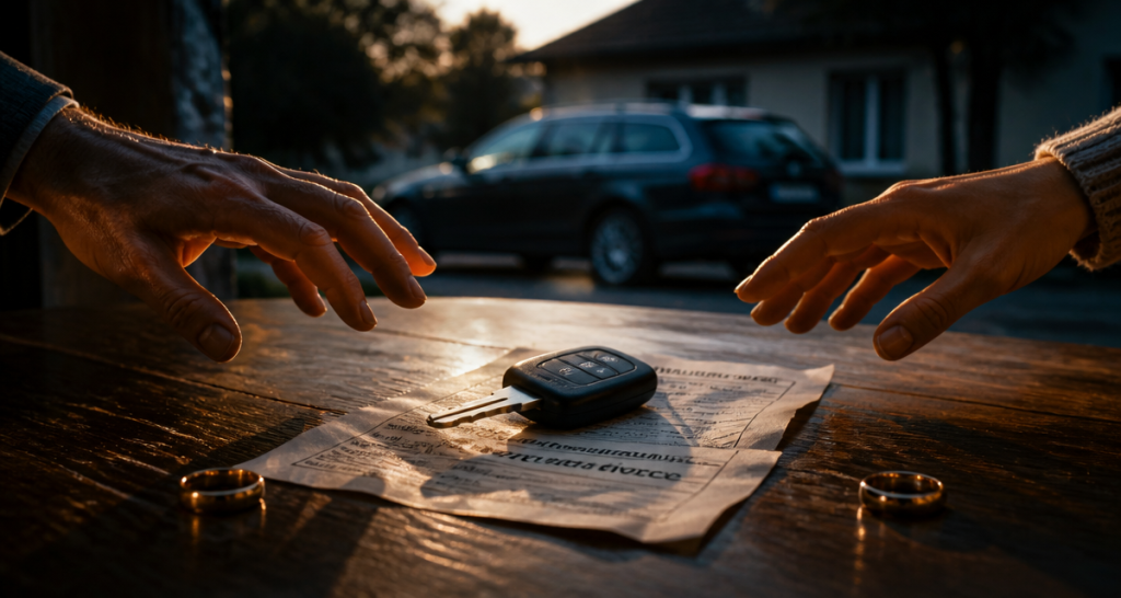 voiture à vendre cause divorce clé et certificat