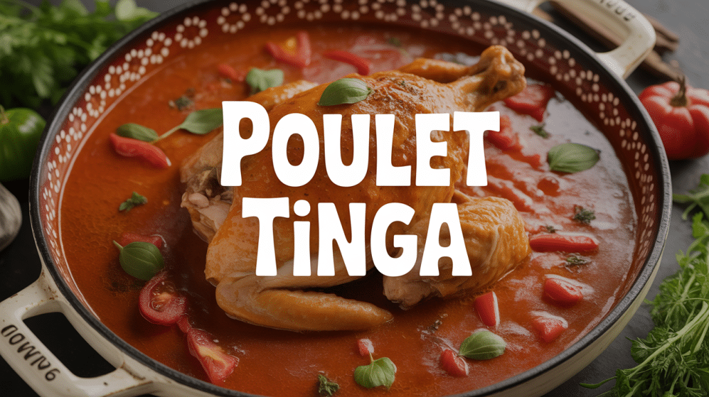 Poulet tinga effiloché sauce tomate chipotle