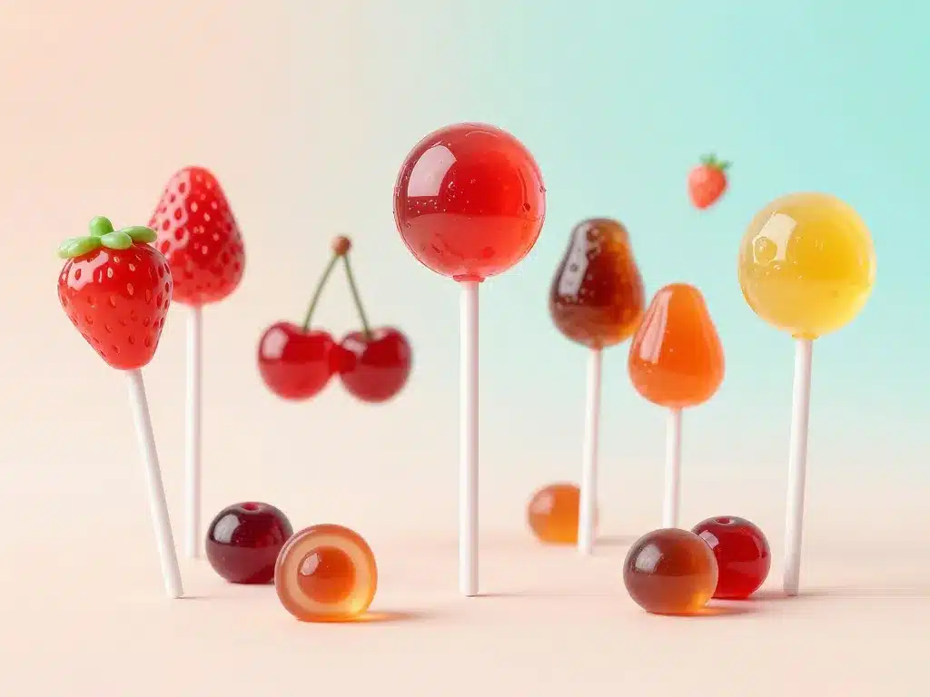 Assortiment une chupa chups au chewing gum, coupe du cœur