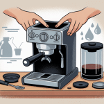 machine à café silvercrest problème vue plongee pièces mains