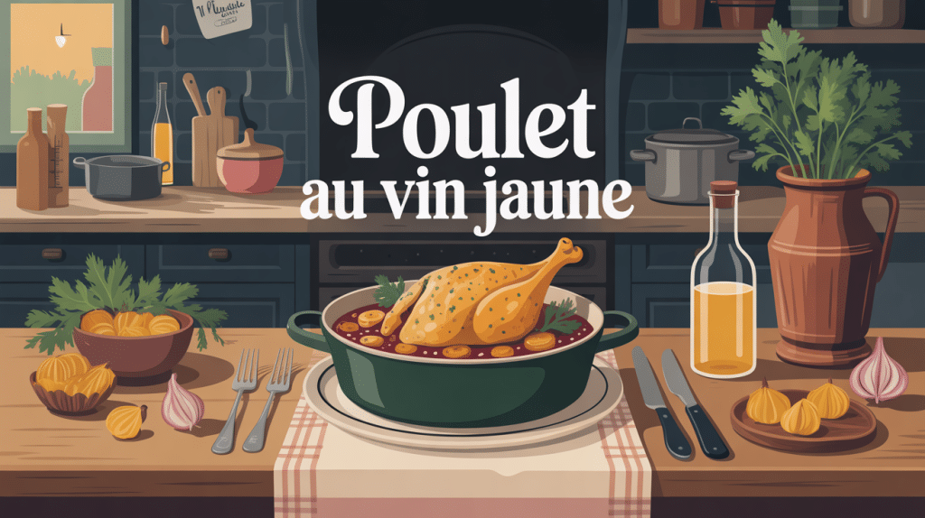 peut on faire un poulet au vin jaune la veille cocotte morilles vue densemble