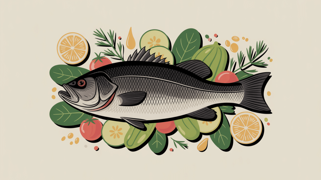 recette black bass rôti avec légumes et citron