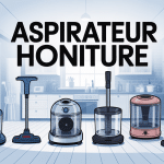 Vue globale aspirateur Honiture balai robot main