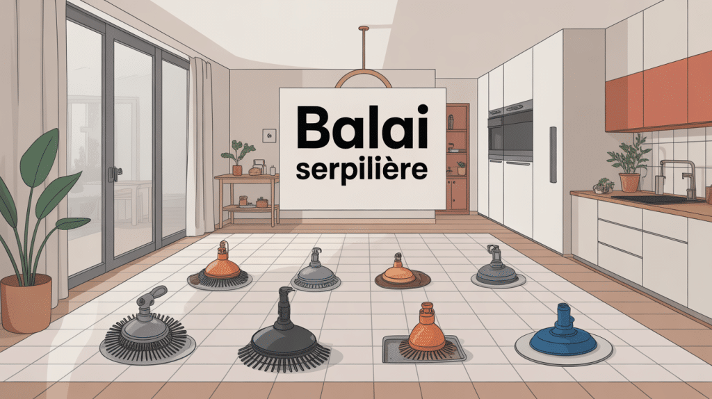 balai serpillière sur différents types de sols modernes