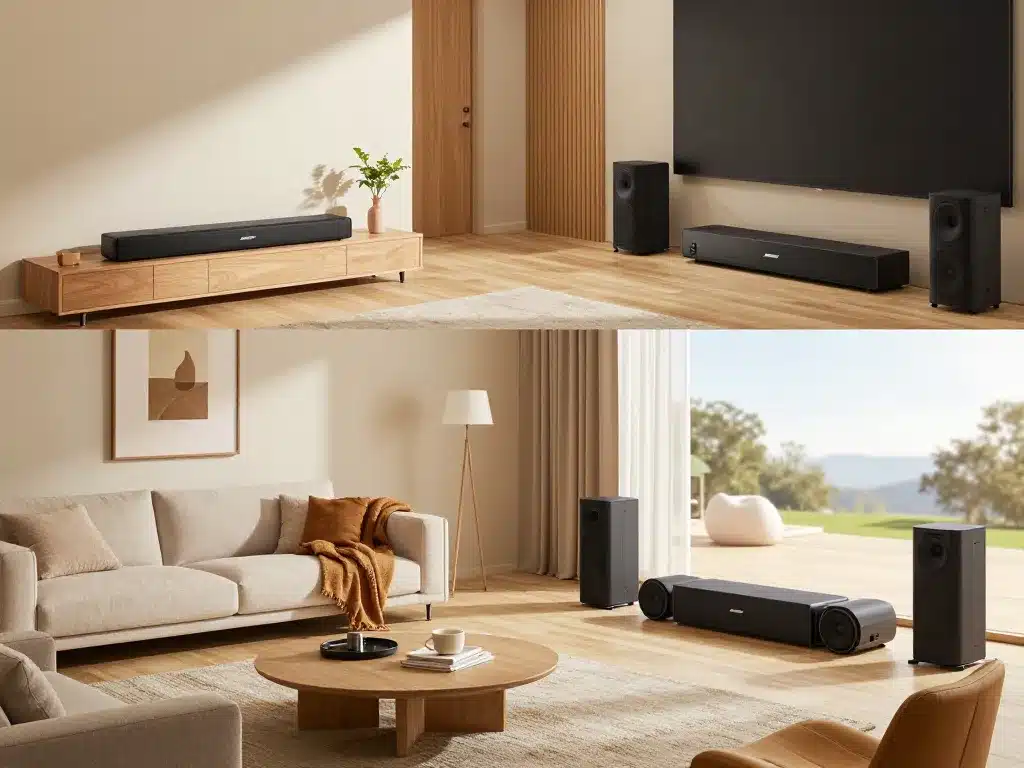 Configurations home cinéma Bose adaptées à chaque pièce