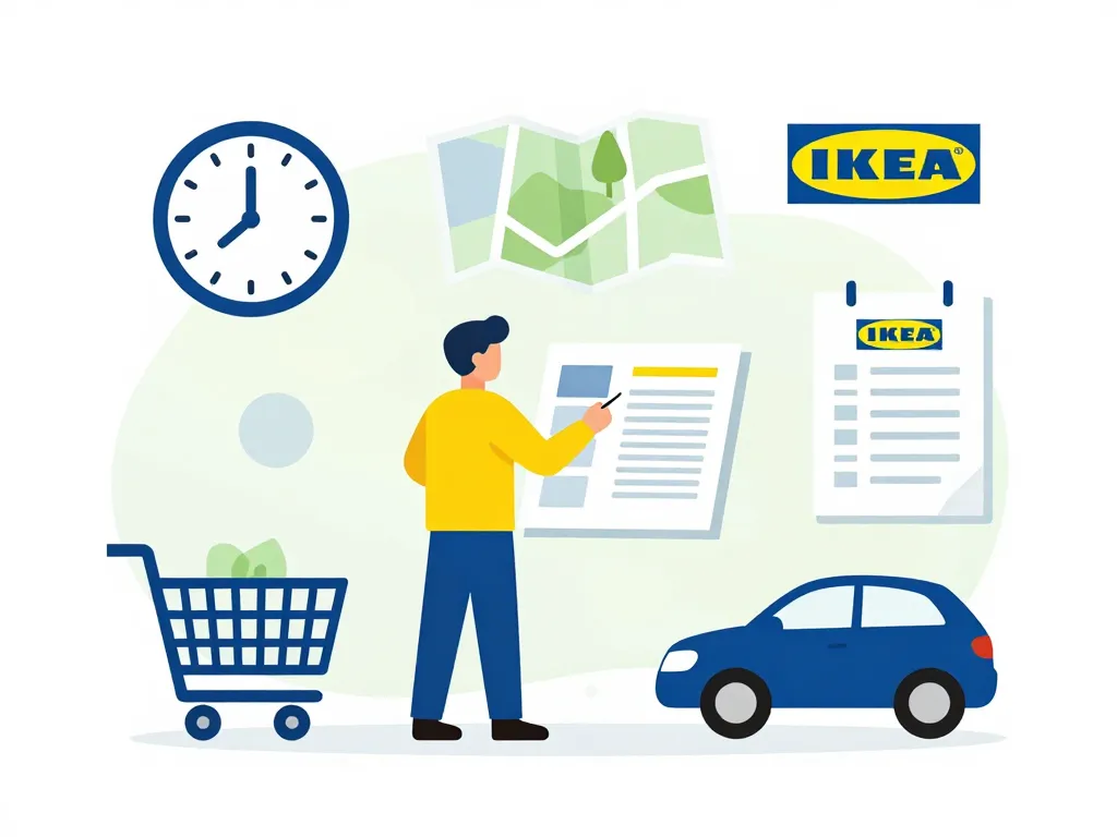 ikea liste magasin préparation visite horaires services