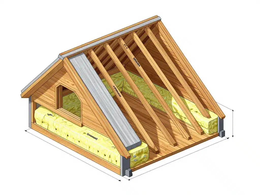 schéma isolation des combles aménageables méthodes techniques