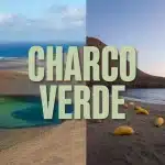 Illustration Charco Verde lagon Lanzarote et plage La Palma
