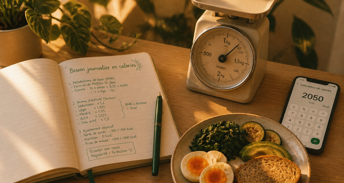 besoin journalier calories calcul carnet cuisine