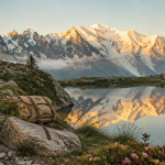 lac blanc randonnée lever du soleil sentier