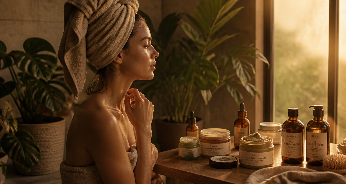 meilleur masque cheveux femme serviette