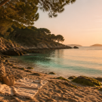 plage du trelus crique sable pins mer turquoise