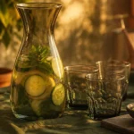 Boisson pour ventre plat : eau de Sassy au concombre et citron, effet dégonflant