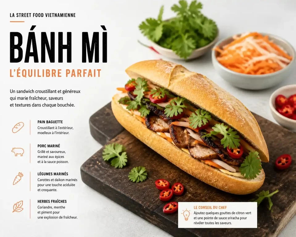 Banh Mi gourmet, exemple de snacking moderne et sain pour la restauration