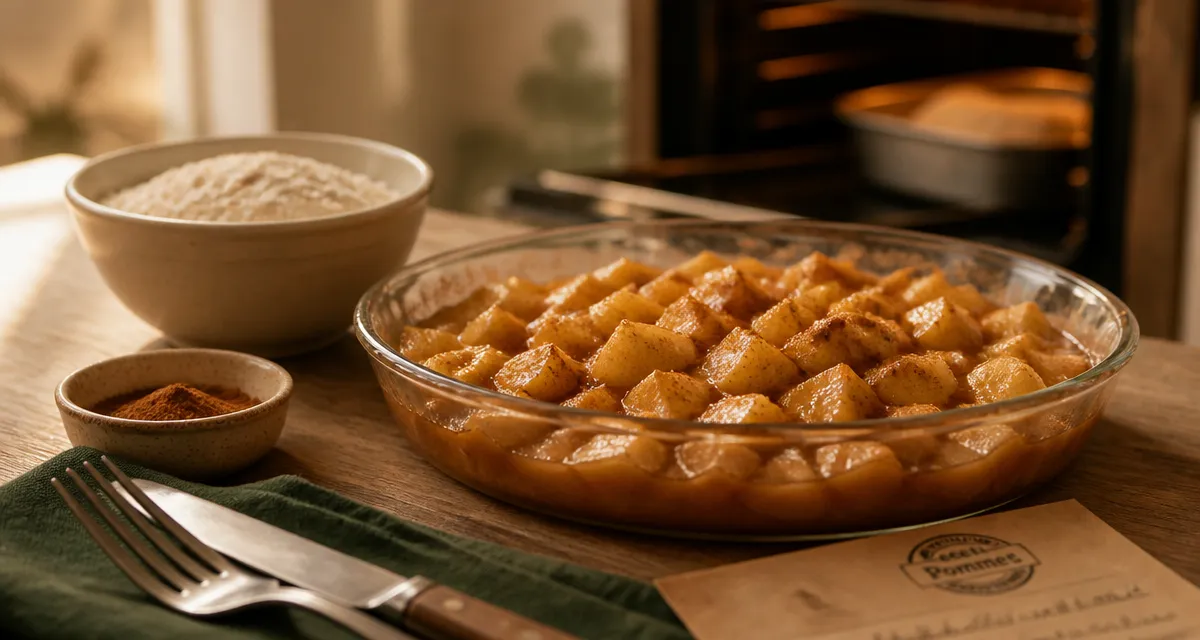 Recette avec des pommes : cubes dorés rôtis, cannelle