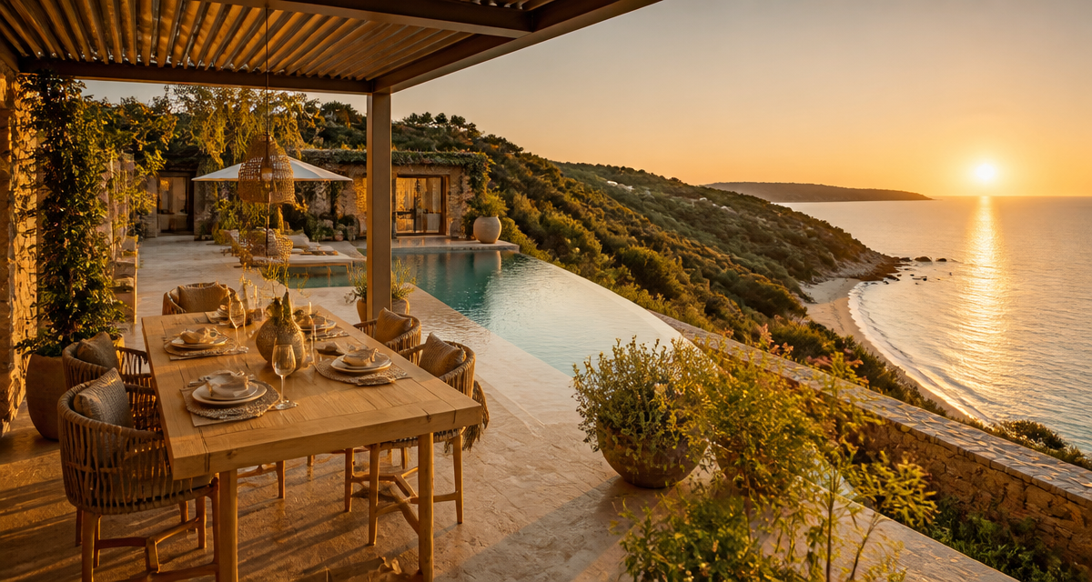 villas à louer en corse vue mer avec piscine