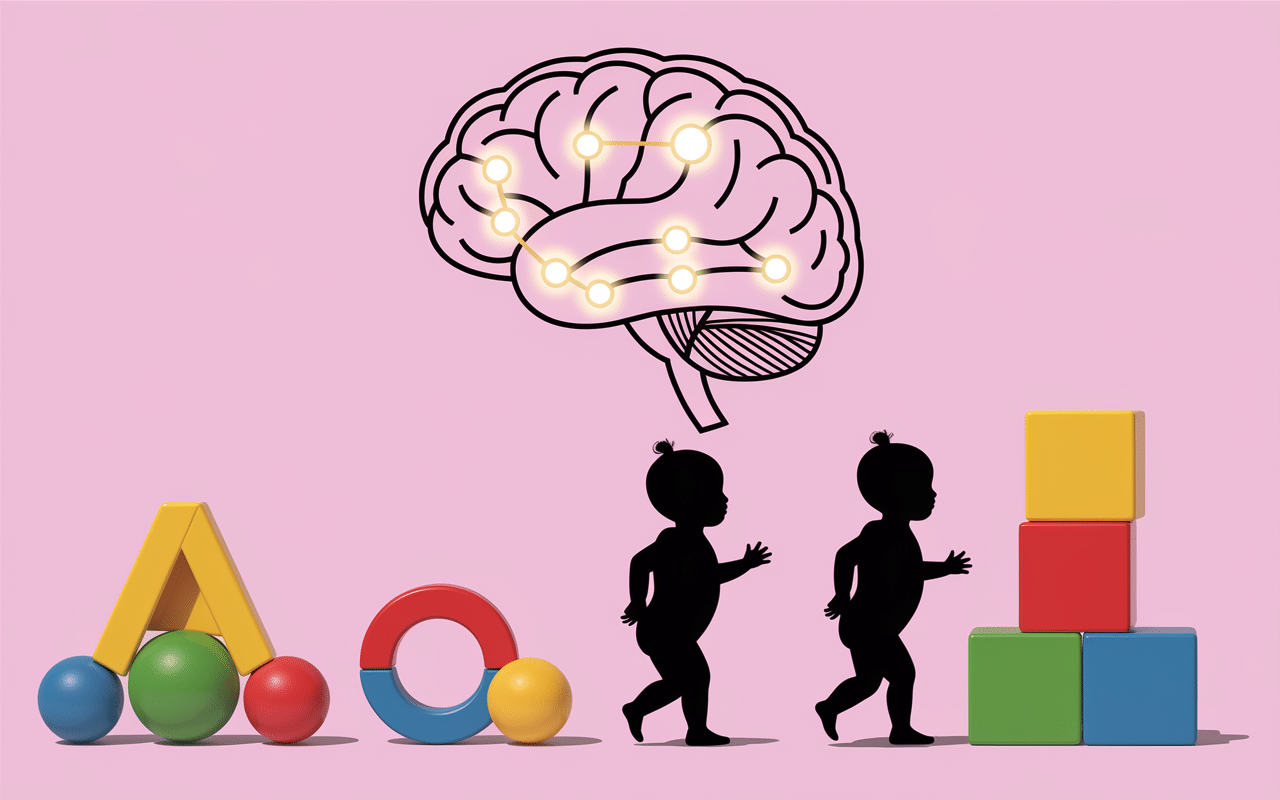 cadeau bébé 1 an motricité schéma développement