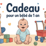 cadeau bébé 1 an motricité jouets illustration