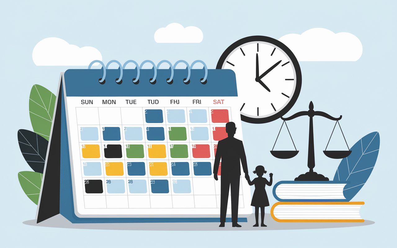 Calendrier droit de visite horaires non respectés obligations