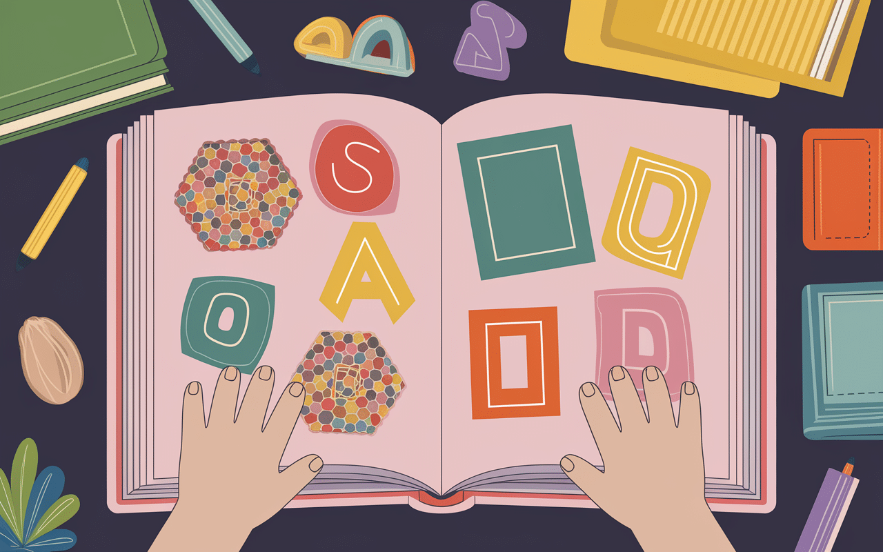 Activités sensorielles avec livre activité montessori