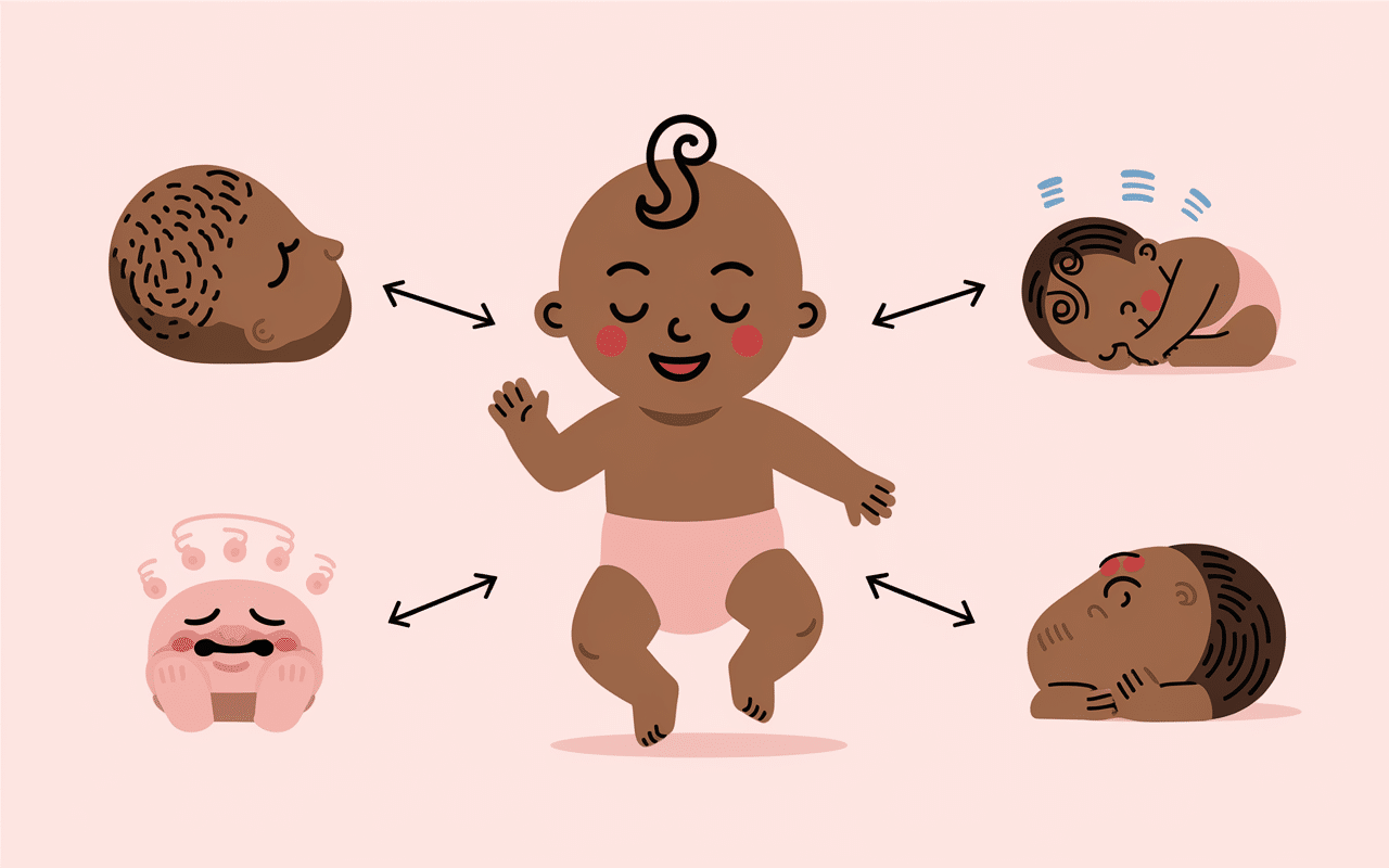 Mon bébé secoue sa tête de gauche à droite rapidement explications simples