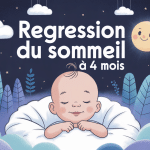 Regresssion sommeil 4 mois bebe endormi berceau