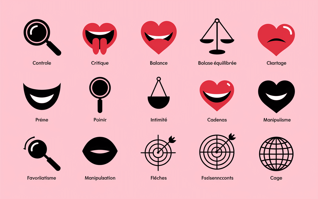 13 signes d'un parent toxique 13 icônes des signes toxiques